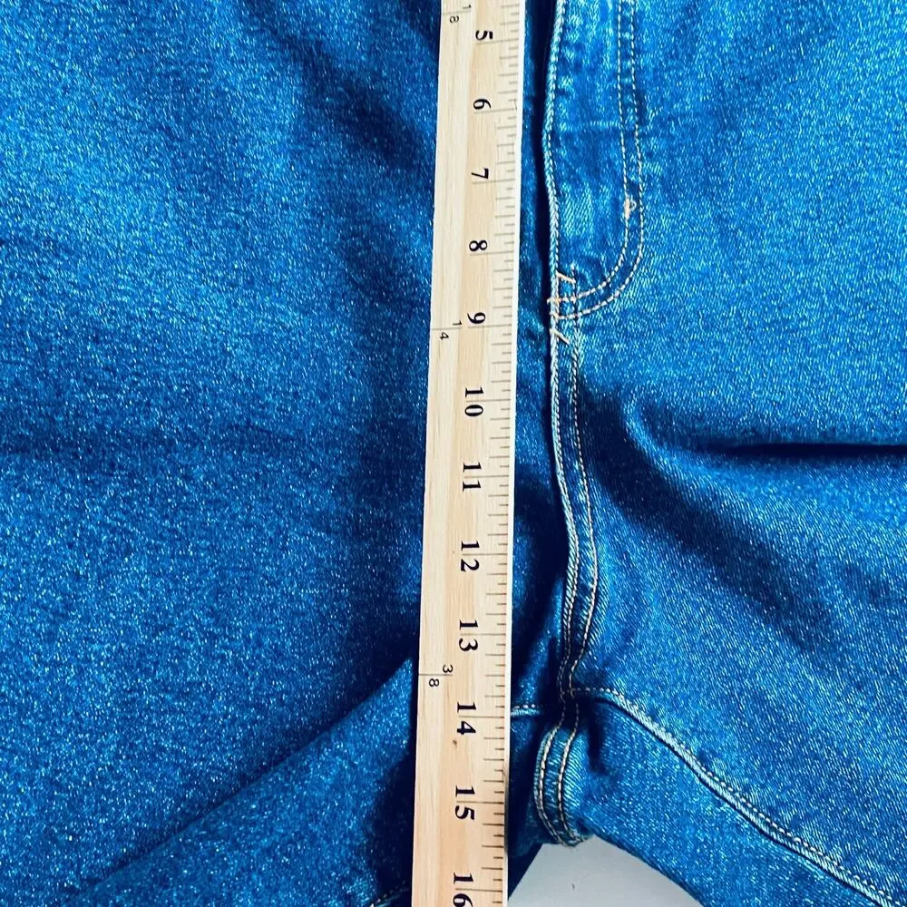 Ava & Viv Jeans Plus 26 High Rise 90s Straight Ankle Stretch Medium Wash New